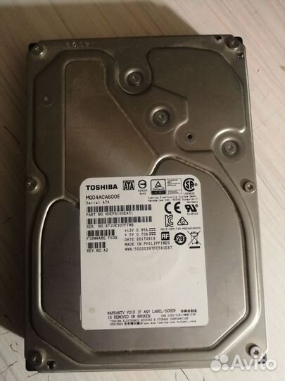 Toshiba винчестер жёсткий диск