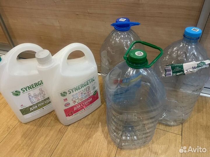 Бутылки пластиковые для воды 5 литров канистры