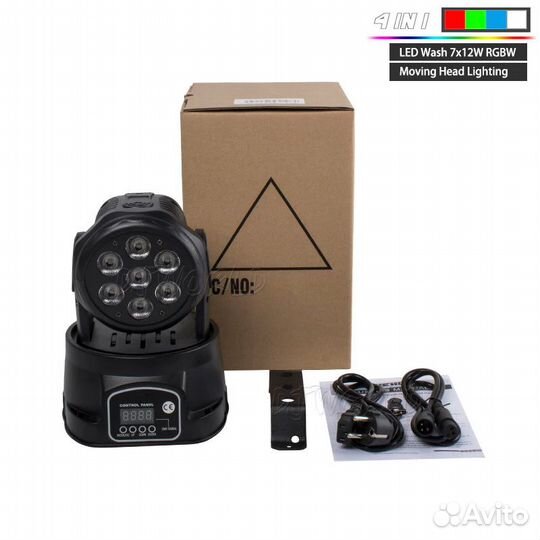 Вращающаяся голова Moving Head Led Wash 7х12 rgbw