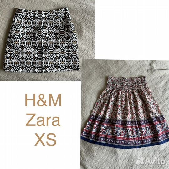 Юбки HM и Zara размер 40 XS