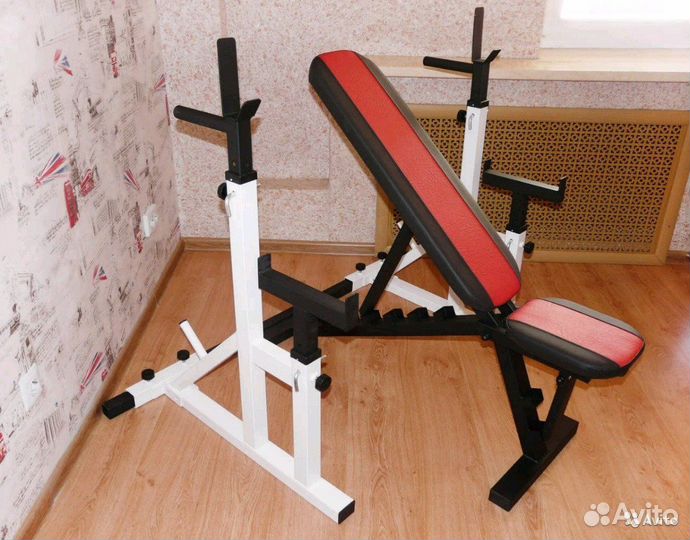 Тренажер Стойки и Скамья Силовая