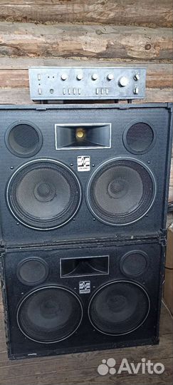 Акустика ломо 30А-188+усилитель Одиссей-у-010