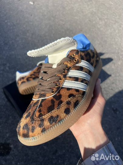 Кеды Adidas Samba Pony x Wales Bonner Leopard