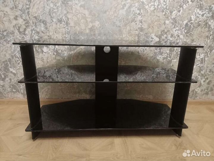 Стеклянная тумба под тв