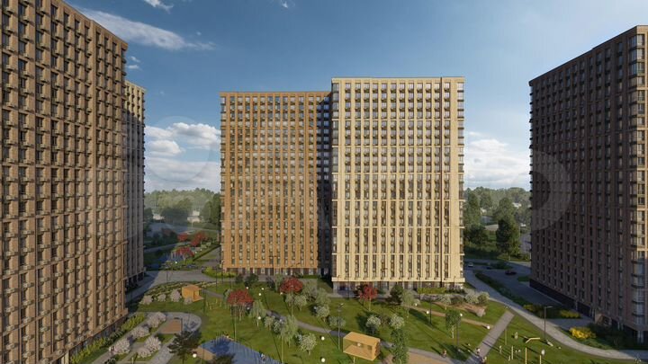 1-к. апартаменты, 37,4 м², 22/23 эт.