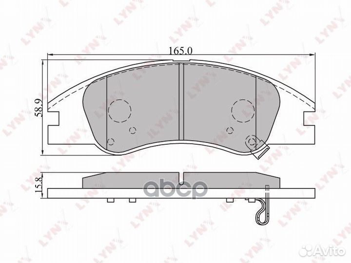 Колодки тормозные дисковые перед BD4402 LYN