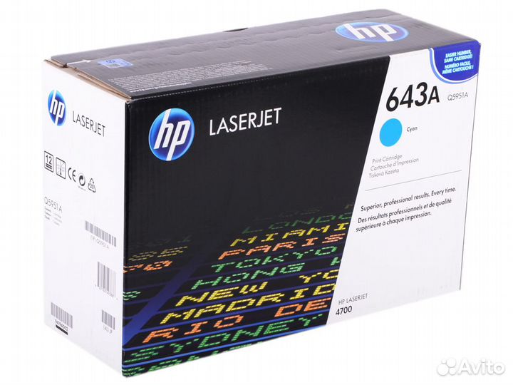 Лазерный картридж Hewlett Packard Q5951A (HP 643A)