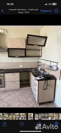 Кухонный гарнитур с техникой бу