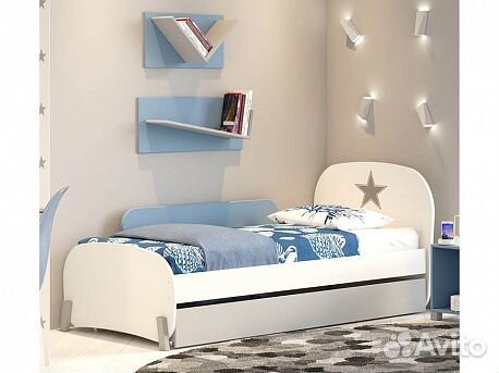 Кровать детская Polini Kids Mirum c ящиком