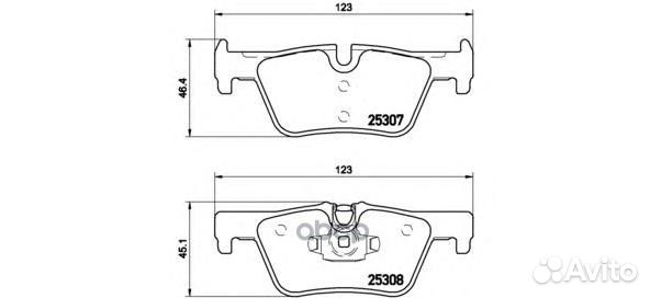 Колодки тормозные дисковые зад BMW 3 (F30