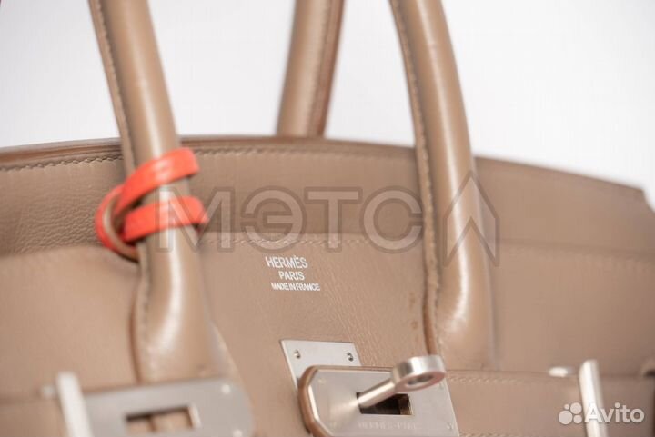 Сумка Hermes коричнево-коралловая Rose Jaipur/Argi