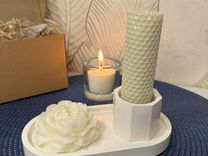 Подарочный набор гипсовый декор и свечи
