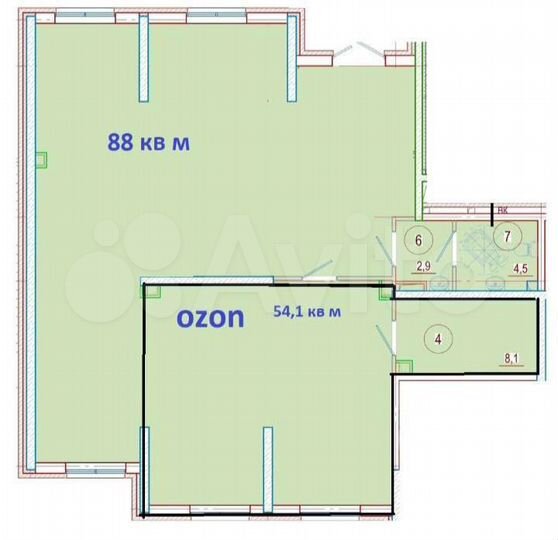Торговая площадь, 88 м²