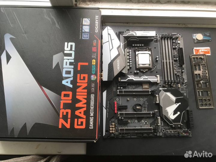 Комплект i9 9980hk + Z370 aorus Gaming 7