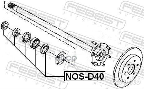 Ремкомплект задней полуоси nissan navara D40M 2