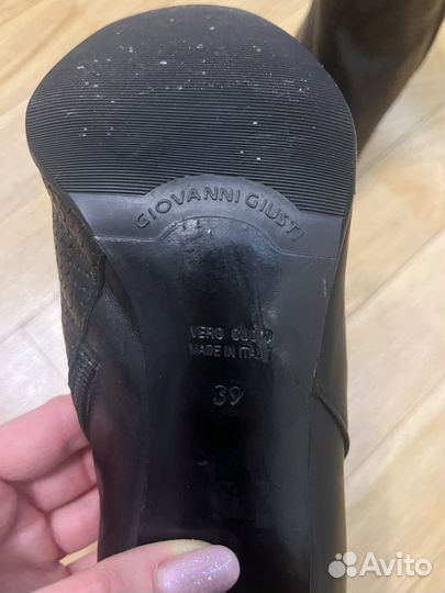 Ботильоны женские р.39 натуральная кожа Италия