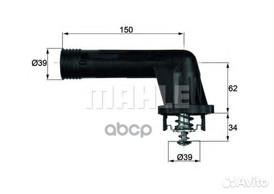 Термостат интегрированный TI2095 Mahle/Knecht