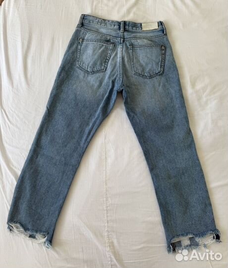 Джинсы Mango XS RUS 40-42 EUR 34 выбеленные