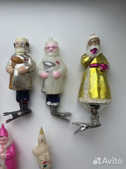 Елочные игрушки СССР на прищепке