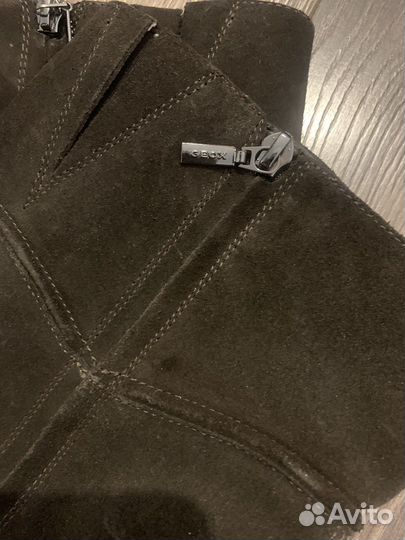 Сапоги женские Geox 39 размер, замшевые