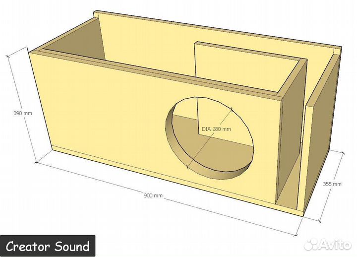 Расчет короба зя для сабвуфера