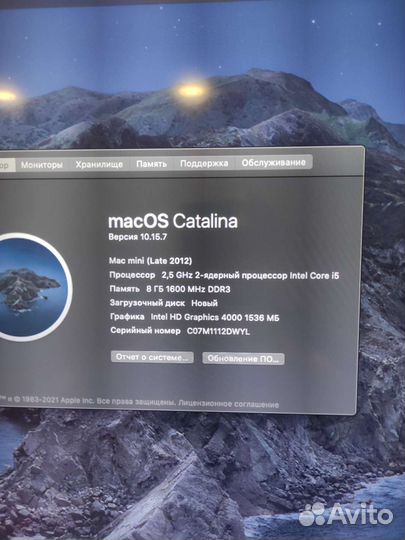 Apple mac mini мак мини A1347