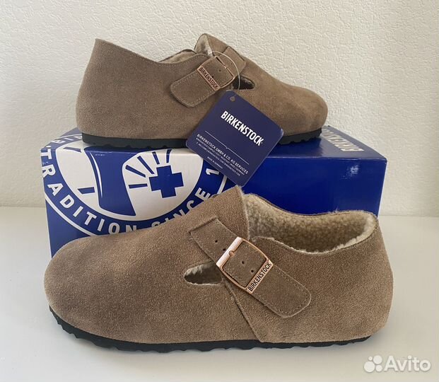 Меховые тапочки Birkenstock