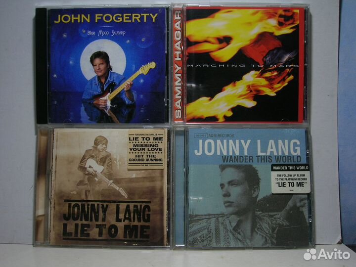 CD оригиналы John Fogerty, Jonny Lang, Sammy Hagar