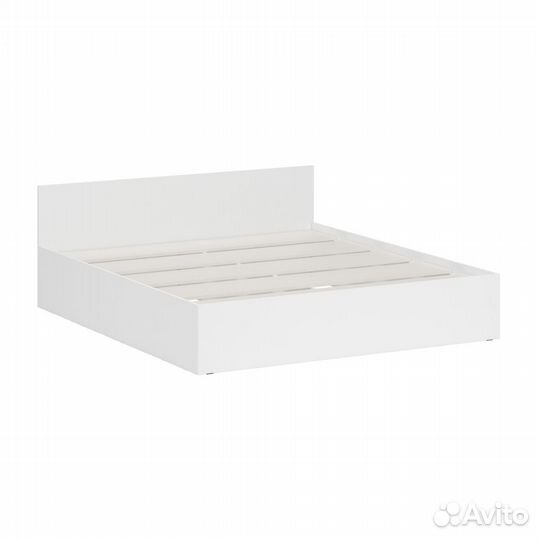 Кровать белая Стандарт 1800, цвет белый, шхгхв 183,5х203,5х70 см., сп.м. 1800х2000 мм., без матраса