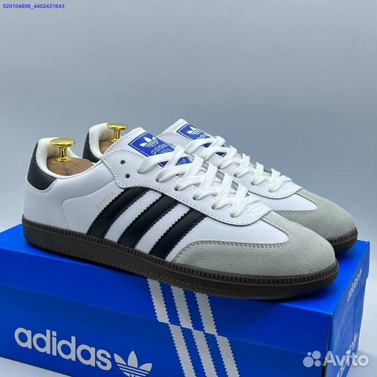 Кроссовки Adidas Samba White/Black (Арт.22441)