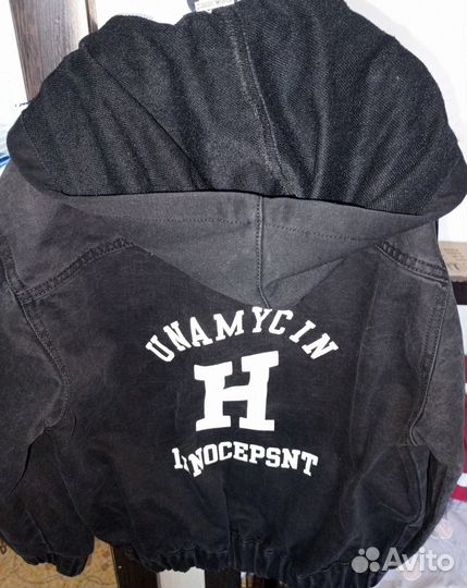 Джинсовая куртка на мальчика рост 140-145 см