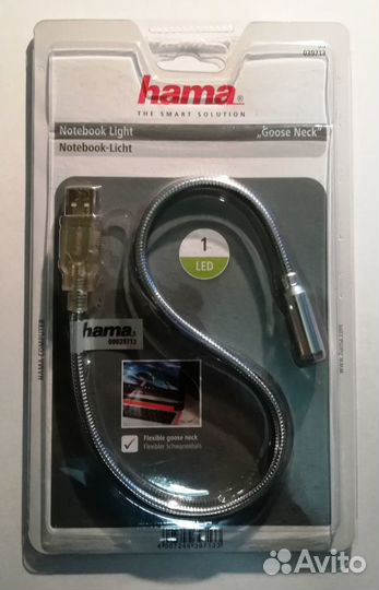 Подсветка светодиодная USB hama 39713 для ноутбука