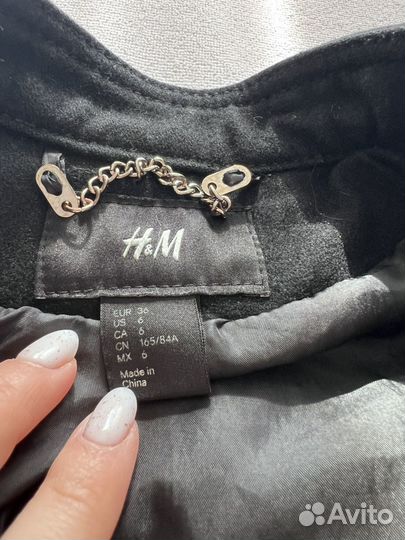 Бомбер пальто H&M