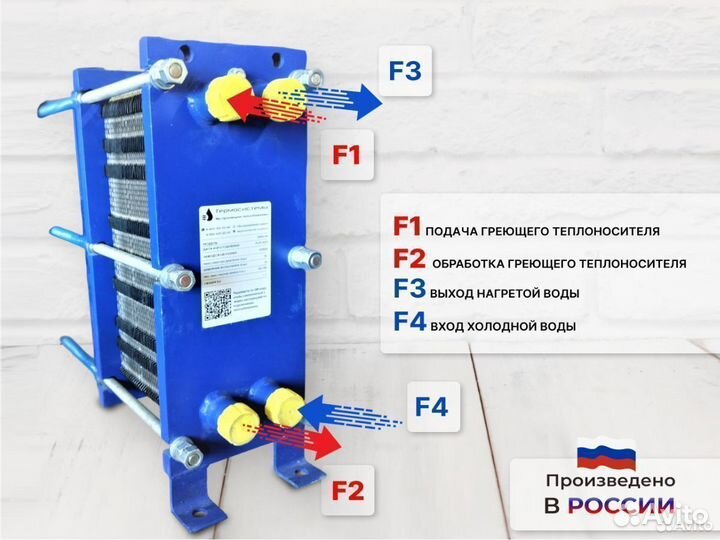 Разборный теплообменник SN04-81- отопление, 100кВт