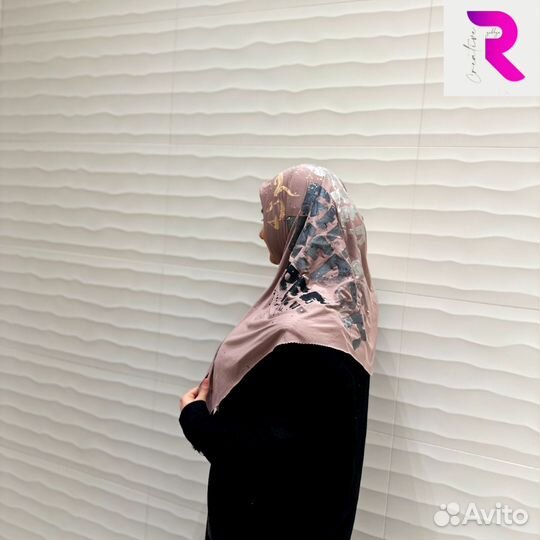 Хиджаб готовый росписью
