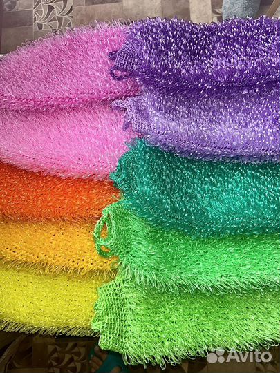 Мочалки ручной вязки