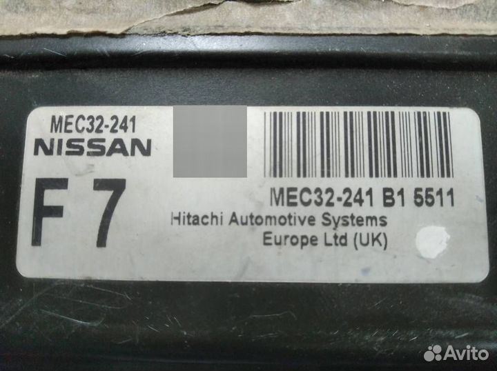 Эбу ниссан альмера N16 mec32-241b1