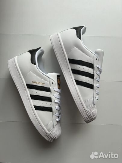 Кроссовки adidas superstar white black 42-43