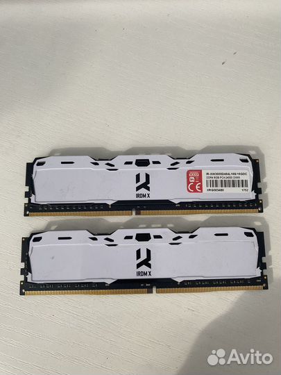 Оперативная память goodram iridium 2x8gb 3000mhz