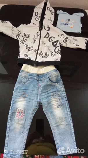 Куртка бренд,брючки и шапочка