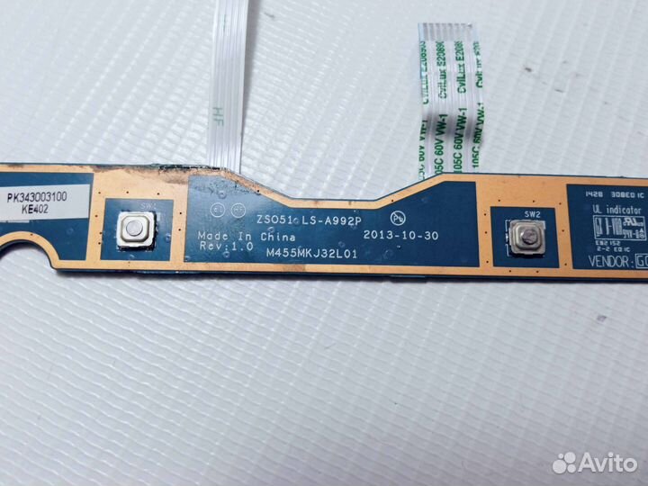 Плата тачпада для HP 15-G002SR