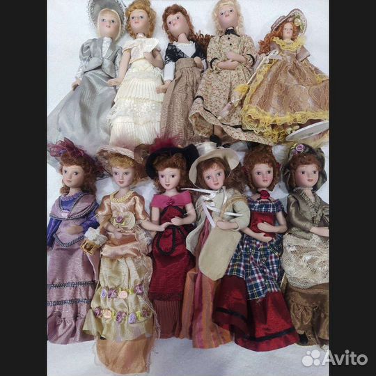 Фарфоровые куклы Дамы эпохи