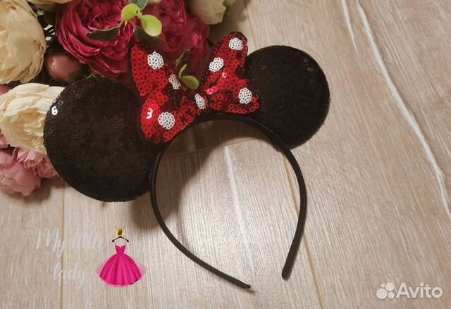 Ободок Микки / Минни маус новый