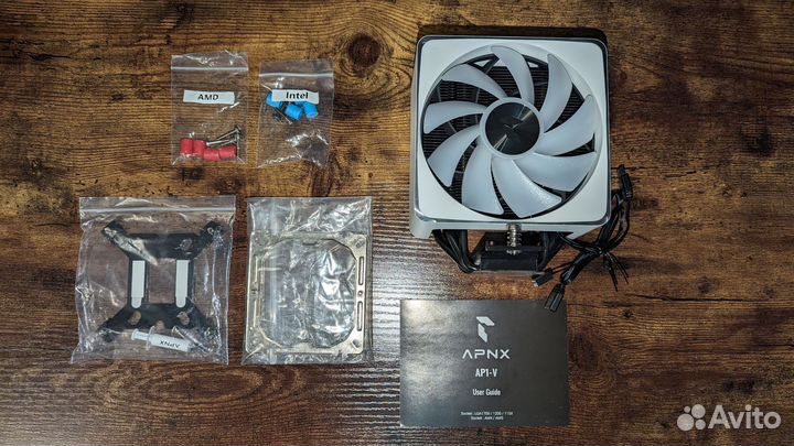 Башенный кулер Aerocool apnx AP1 argb white