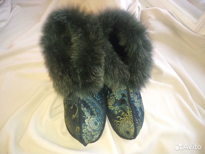 Тапки из овчины