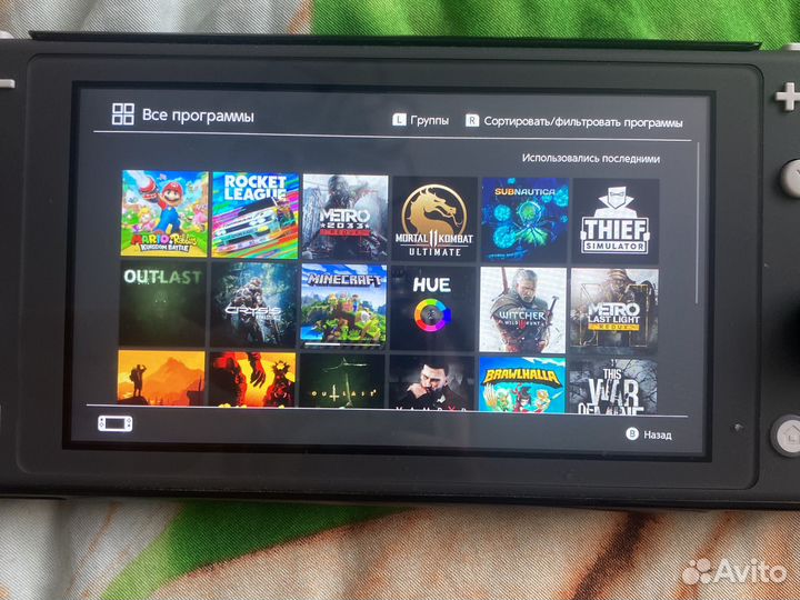 Nintendo switch lite с играми