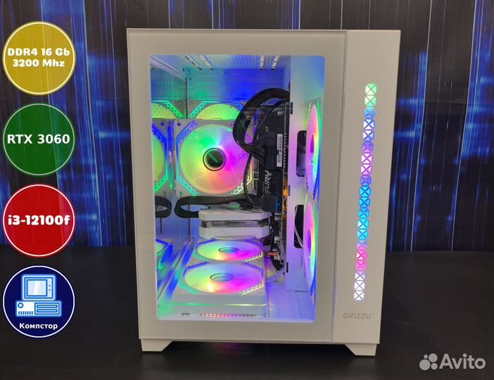 Игровой пк i3-RTX3050-16DDR4-QBM2198675034-H610