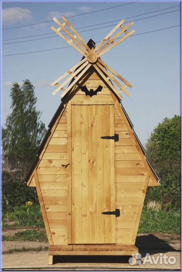 Уличный туалет домик с установкой азх 733