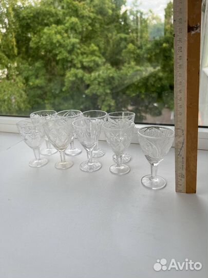 Хрустальные рюмки и бокалы СССР