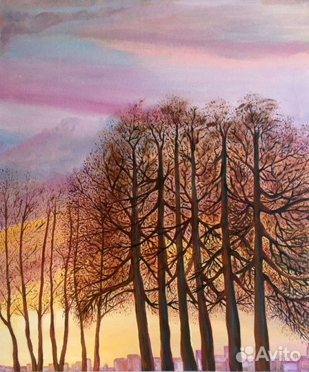 Картина маслом пейзаж 